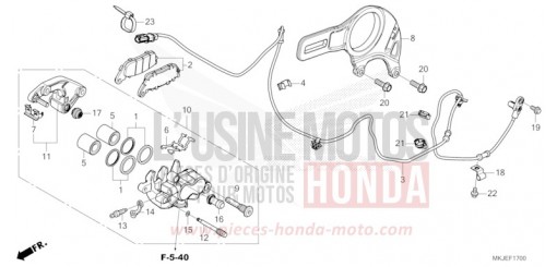 REAR BRAKE CALIPER CB1000RAP de 2023